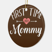 Erstmaliges Mommy 2022 für junge Mutter Keramik Ornament (Links)