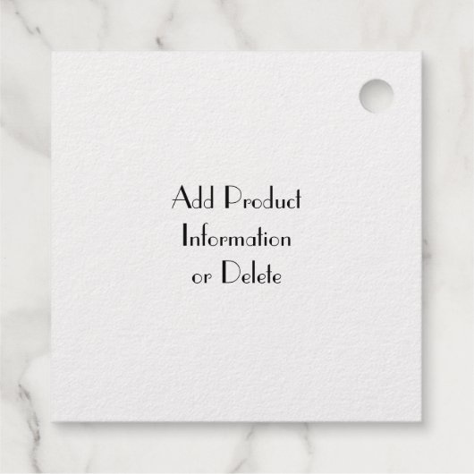 Erstmaliges Mongram Wax Melt Candle Business-Produ Geschenkanhänger (Rückseite)