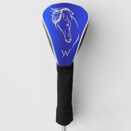 Erstmaliges Monogramm des modernen Blue Metallic H Golf Headcover