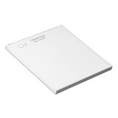 Erstmaliges Monogramm Modernes, Minimalistisches S Notizblock (angewinkelt)