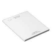 Erstmaliges Monogramm Modernes, Minimalistisches S Notizblock (angewinkelt)