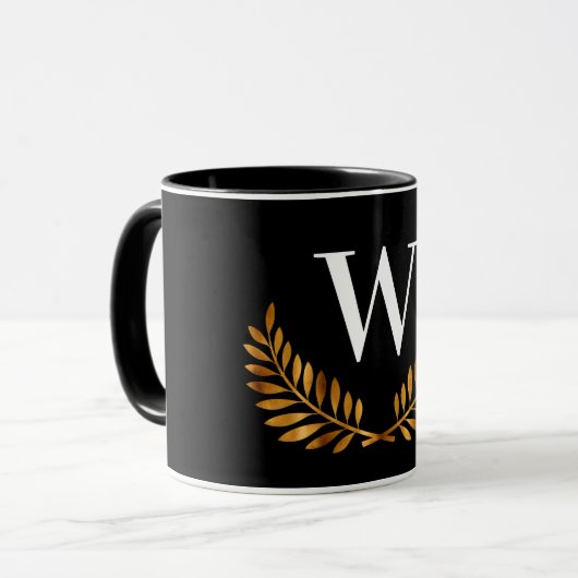 Erstmaliges Monogramm Tasse (Vorderseite Links)