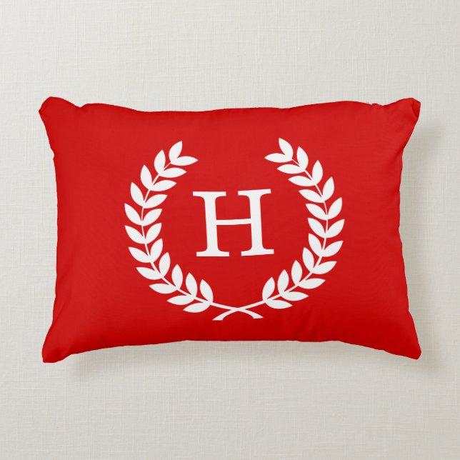 Erstmaliges Monogramm Zierkissen (Vorderseite)