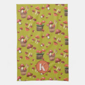 Erstmaliges Muster des Musters "Red Mushrooms" Geschirrtuch (Vertikal)