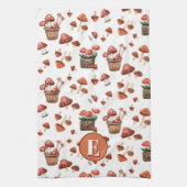 Erstmaliges Muster des Musters "Red Mushrooms" Geschirrtuch (Vertikal)