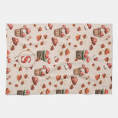 Erstmaliges Muster des Musters "Red Mushrooms" Geschirrtuch (Horizontal)