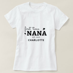 Erstmaliges nana Oma Mütter Tagesgeschenk T-Shirt