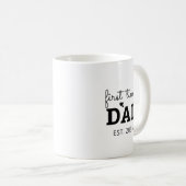 Erstmaliges Papa Vathers Tagesgeschenk für neuen V Kaffeetasse (VorderseiteRechts)