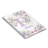 Erstmaliges Plus Flora mit Blume Notizblock (Rechte Seite)