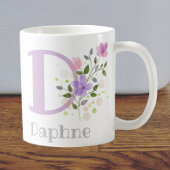 Erstmaliges Plus Name Daphne mit Blume Kaffeetasse