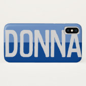 Erstmaliges Plus Name Donna mit Blume Case-Mate iPhone Hülle (Rückseite (Horizontal))