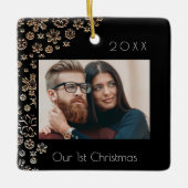 Erstmaliges Schwarzes Foto Keramikornament (Vorderseite)