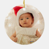 Erstmaliges Weihnachtsgeschenk Keramik Ornament (Hinten)