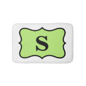 Erstmaliges Zuhause-Decorativ in weißem hellgrün Badematte (Vorderseite)