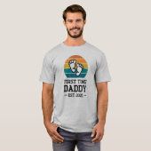 Erstmals Daddy Est 2021 New Dad Väter Day T-Sh T-Shirt (Vorne ganz)