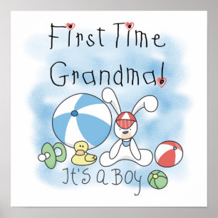 Erstmals Oma der Jungen Geschenke Poster