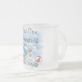 Erstmals Oma von Boy Tshirts und Geschenken Mattglastasse (VorderseiteRechts)