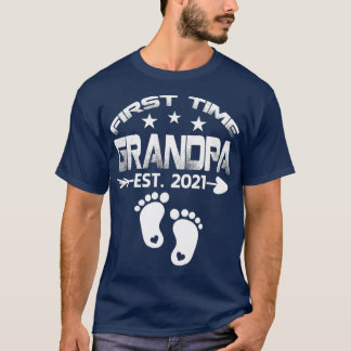 Erstmals Opa 2021 New Opa zum Geschenk T-Shirt