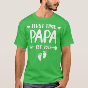 Erstmals Papa Est 2023 wird demnächst Papa Gender T-Shirt