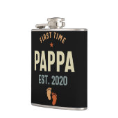 Erstmals Pappa Est 2020 Daddy-Geschenk Flachmann (Links)