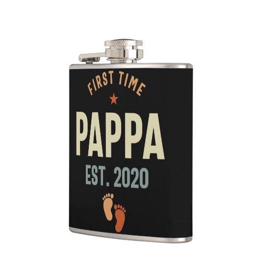 Erstmals Pappa Est 2020 Daddy-Geschenk Flachmann (Links)