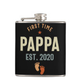 Erstmals Pappa Est 2020 Daddy-Geschenk Flachmann (Vorderseite)