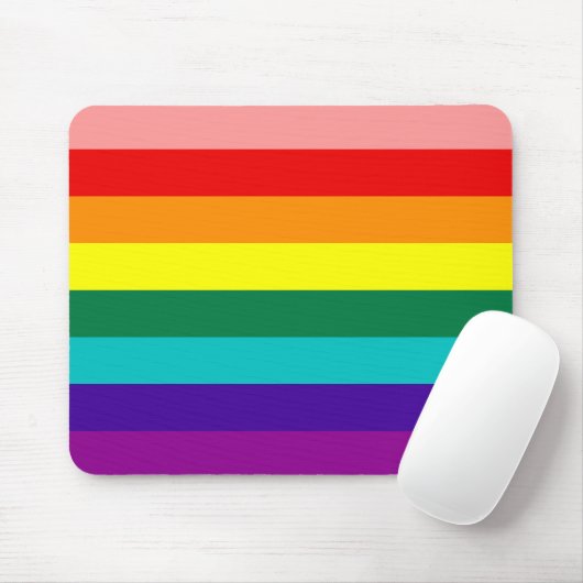 Erstmals Rainbow Gay Pride Flag Mousepad (Mit Mouse)