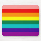 Erstmals Rainbow Gay Pride Flag Mousepad (Vorne)