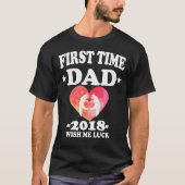 Erstmals Vater 2018 Neuer Vater Geschenk T - Shirt (Vorderseite)