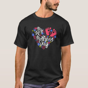Erstmütterliches Outfit für Ehefrau, schwangere Ma T-Shirt