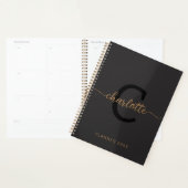 Erstname der Black Gold Monogram, Minimalistisch 2 Planer (Anzeige)