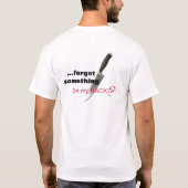 "erstochen im hinteren" T-SHIRT (Rückseite)