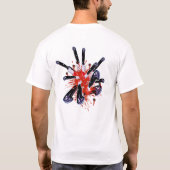 Erstochen im hinteren T - Shirt (Rückseite)