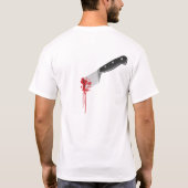 Erstochen in der Rückseite T-Shirt (Rückseite)
