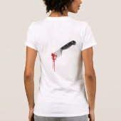 Erstochen in der Rückseite T-Shirt (Rückseite)