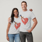 Erstochenes Herz T-Shirt (Unisex)