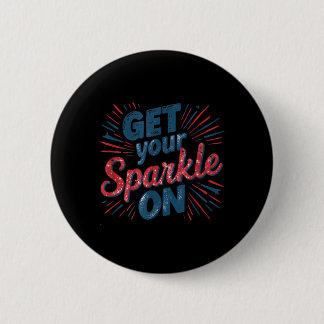 Erstrahle an einem coolen 4. Juli Unabhängigkeitst Button