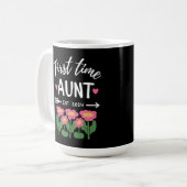 Ersttanz Est 2024 auf neue Tante befördert Kaffeetasse (Vorderseite Links)