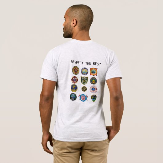 Erstversorger-Respekt-T-Shirt T-Shirt (Schwarz voll)