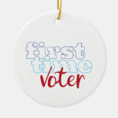 Erstwähler Keramik Ornament (Vorne)