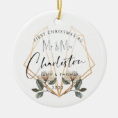 Erstweihnachtsfeier Verheiratete Keramik Keramik Ornament (Vorne)