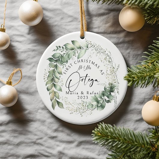 Erstweihnachtsfeier, Verheiratete Keramik Keramik Ornament