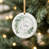 Erstweihnachtsfeier, Verheiratete Keramik Ornament