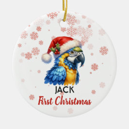 Erstweihnachtsgebäck niedlich Macaw Parrot Keramik Ornament