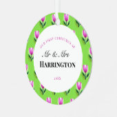 Erstweihnachtsgebäck Ornament Aus Metall (Vorderseite links)