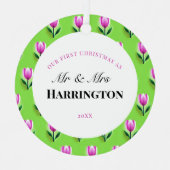 Erstweihnachtsgebäck Ornament Aus Metall (Vorderseite)