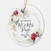 Erstweihnachtsmann und Keramik Couple Ornament (Links)