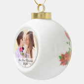 Erstweihnachtszittel gemeinsam mit Circle Foto Orn Keramik Kugel-Ornament (Rechts)