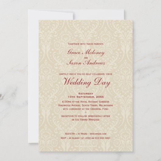 ERSUCHUNGEN: Schönheit P 1 Einladung (Rückseite)