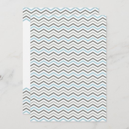 ERSUCHUNGEN: Zickzack1 12x18 3 Einladung (Vorne/Hinten)